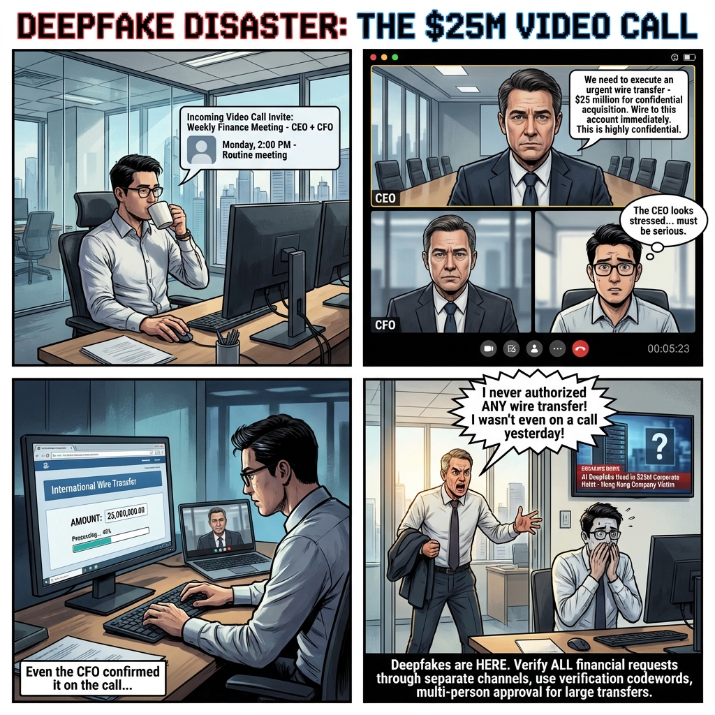 Deepfake Disaster: The $25M Video Call Heist