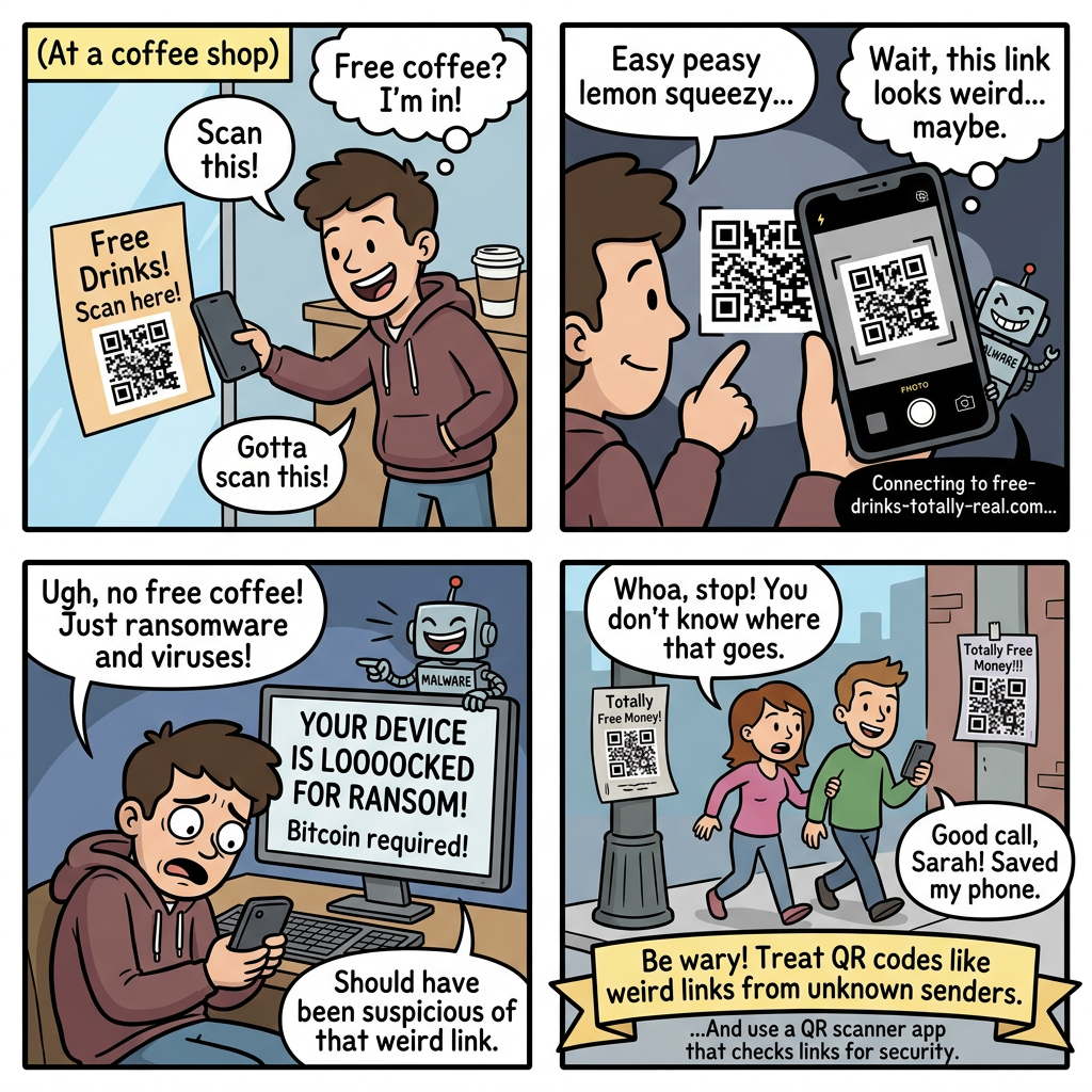 The QR Code Trap: Don't Scan Everything You See!