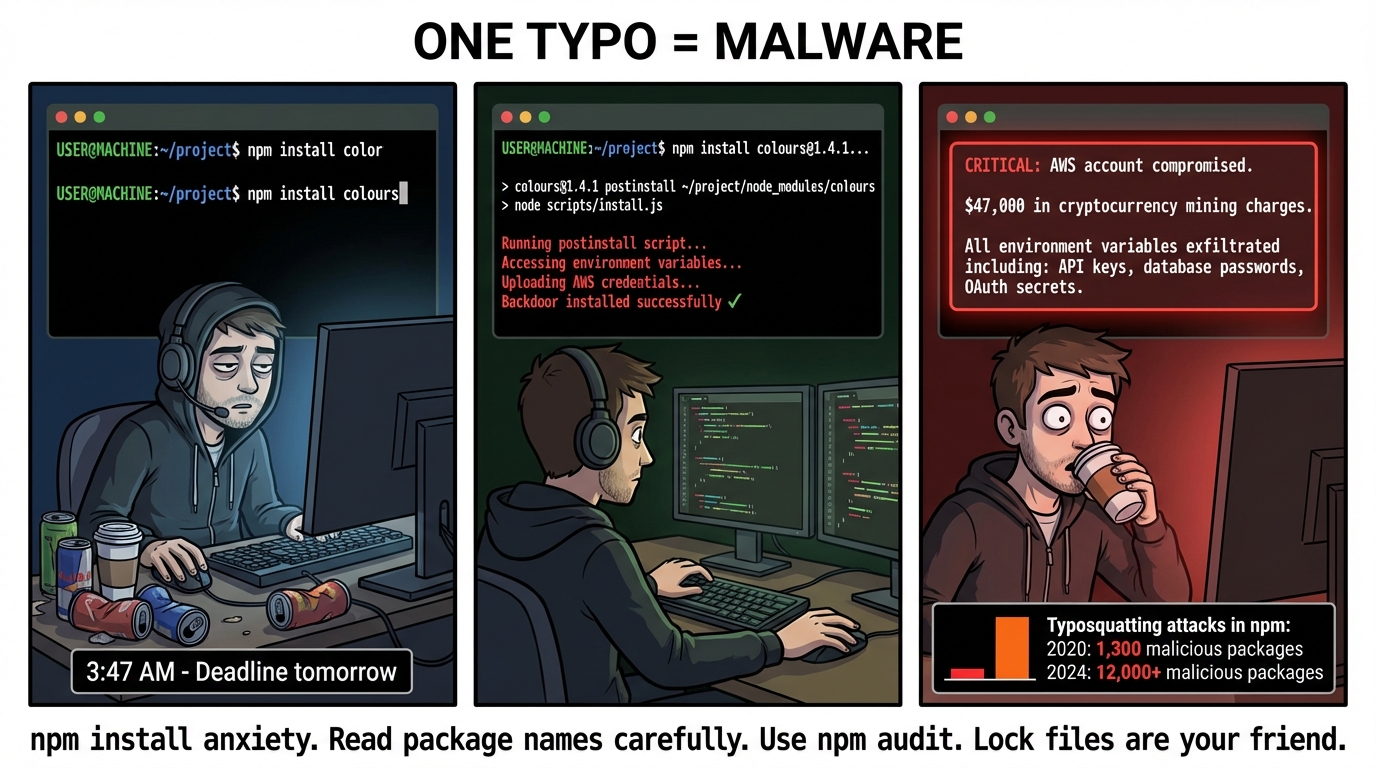 One Typo Away From Disaster: The Typosquatting Trap