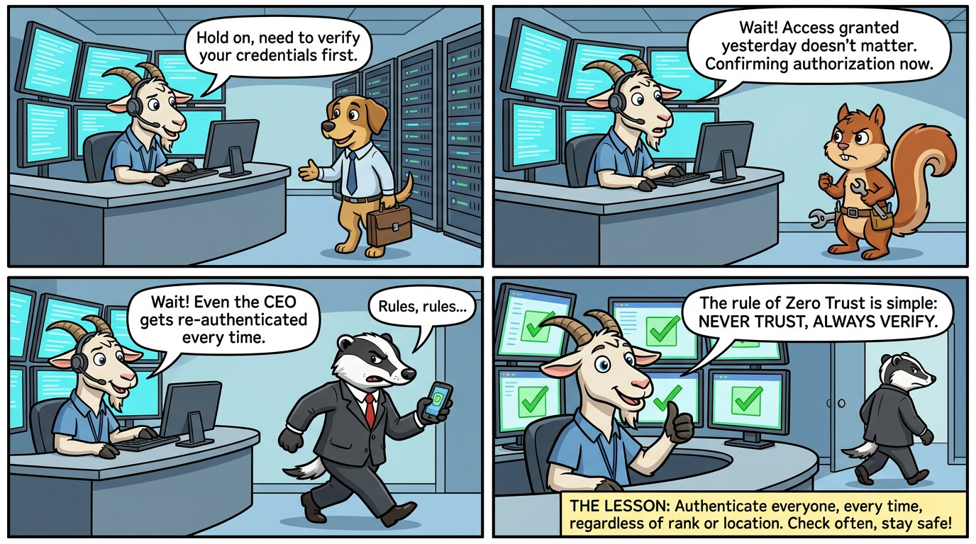 CyberToons: zero trust security model