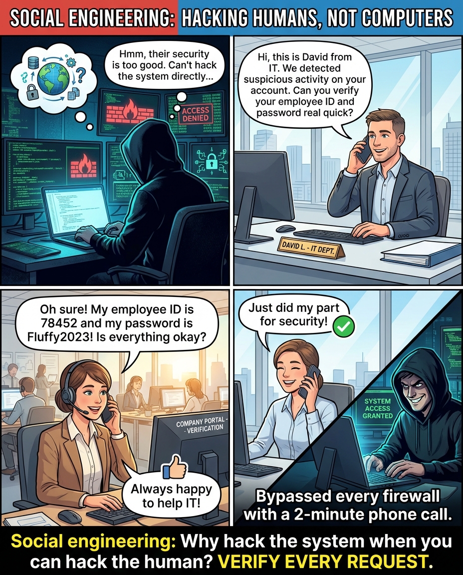 The Human Firewall: When Phone Calls Crack Security