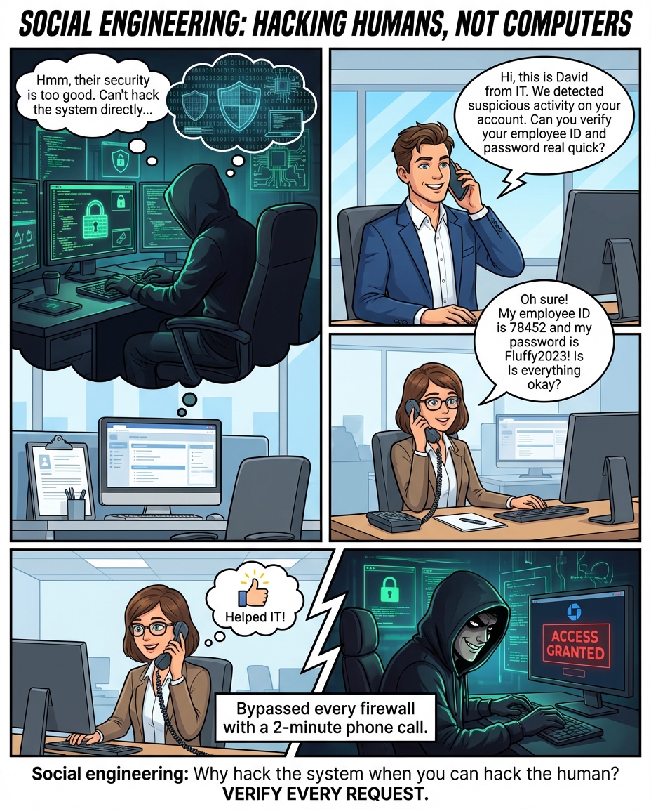 The Human Hack: When Passwords Meet Politeness