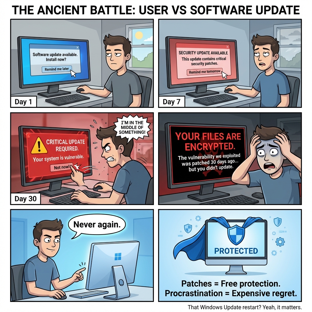 Update Today or Pay Tomorrow: A Security Saga